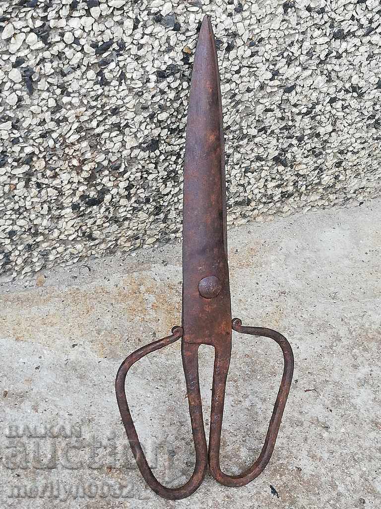 Renaissance forged scissors, wrought iron - 5