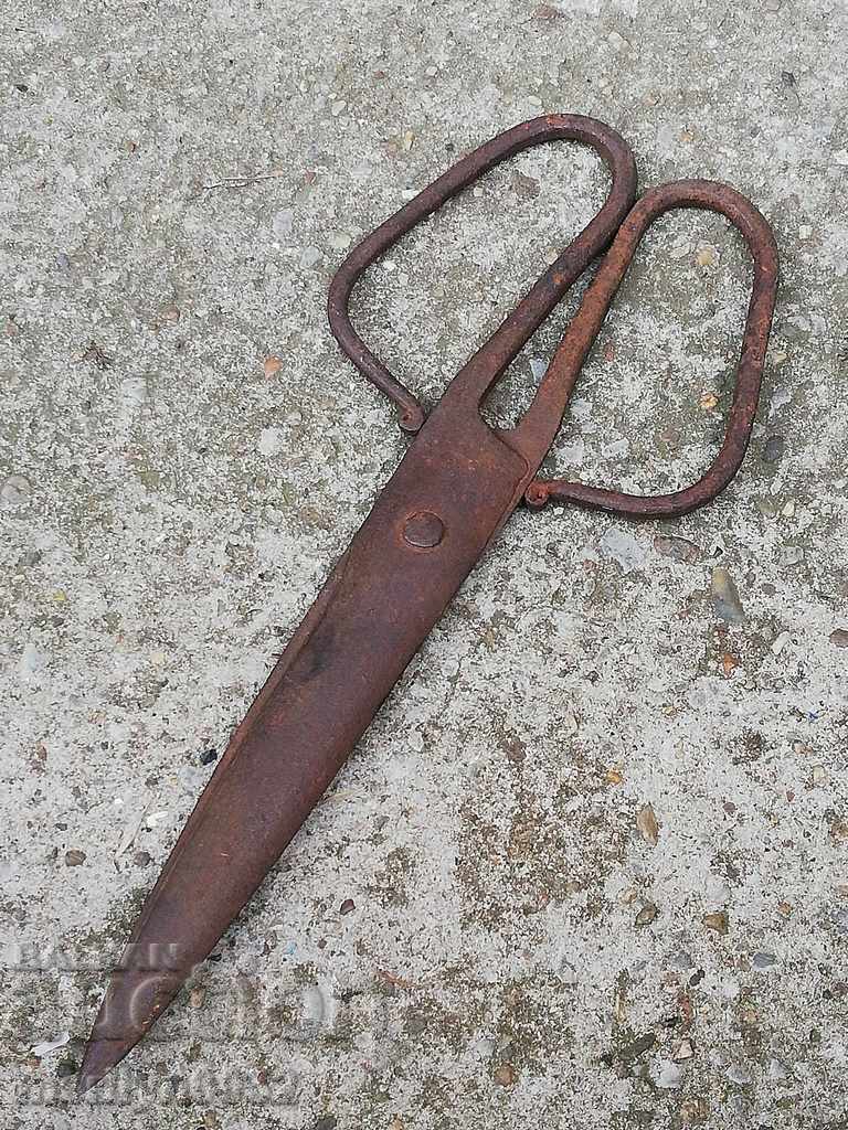 Renaissance forged scissors, wrought iron - 6