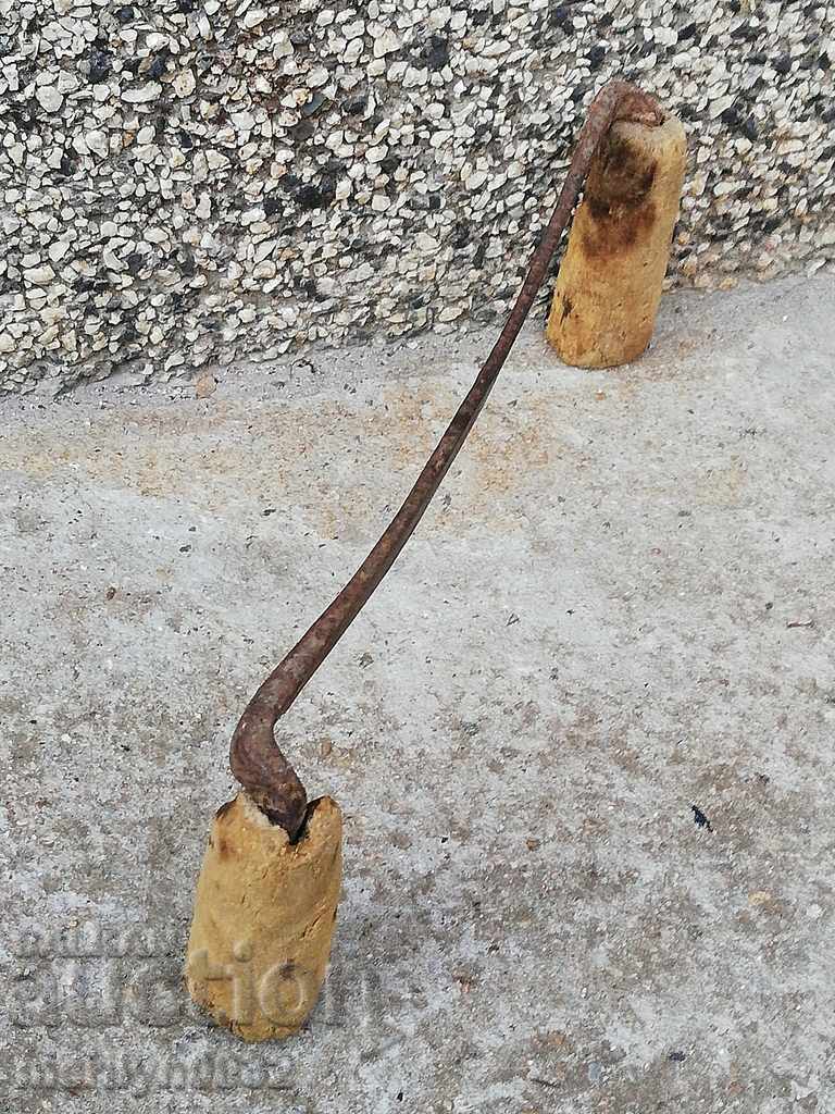 Vechi din fier forjat lemn instrument RUKAN razatoare - 6 Vechi din fier forjat lemn instrument RUKAN razatoare - 6