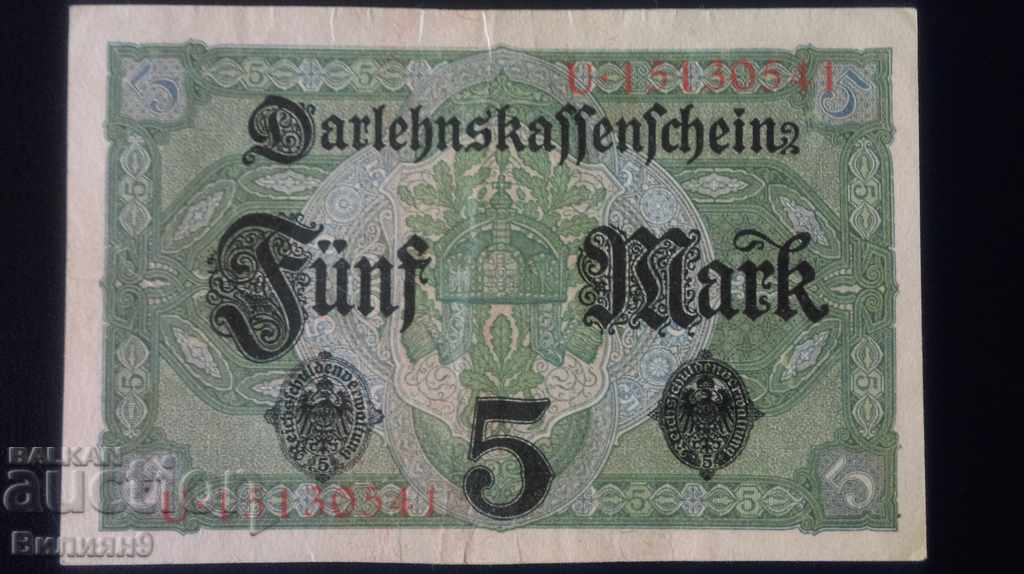 5 μάρκες 1917 Γερμανία