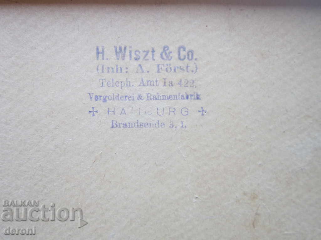 Стара немска картина подписана 19 век - 5 Стара немска картина подписана 19 век - 5