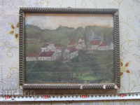 Old German painting signed 19th century
