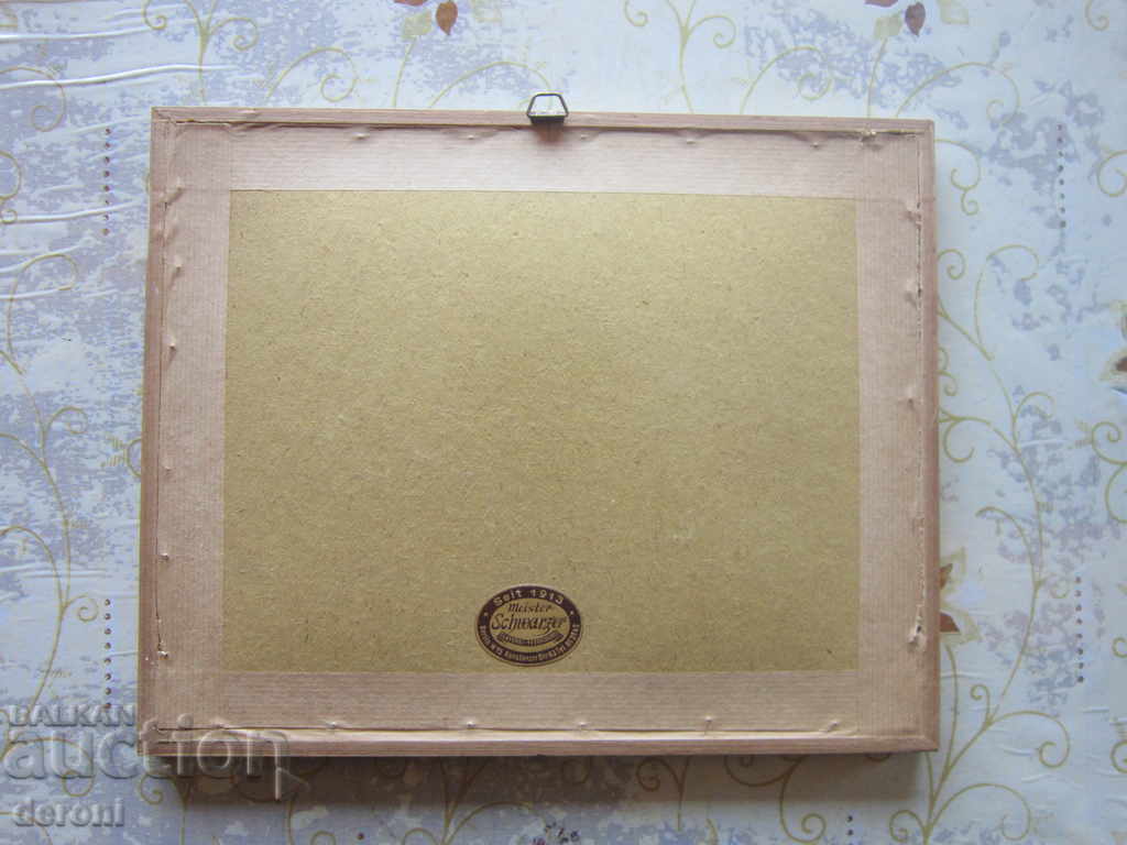 Доставка на Стара немска картина офорт Доставка на Стара немска картина офорт