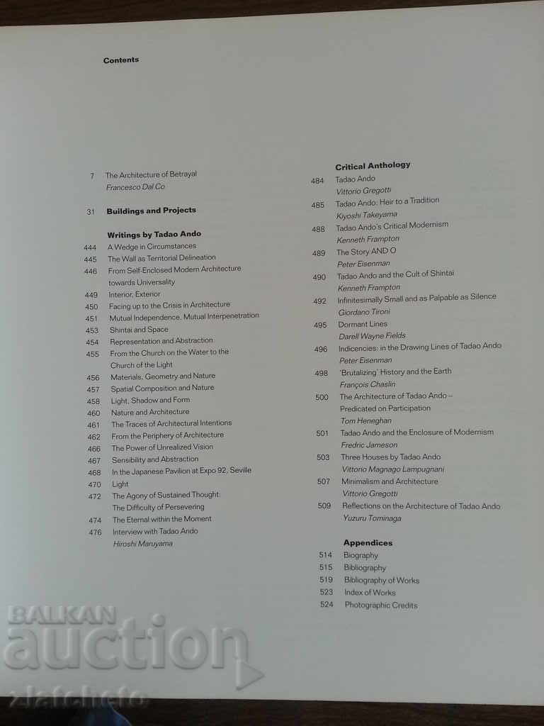 Auction Tadao Ando - Architecture. Auction Tadao Ando - Architecture.