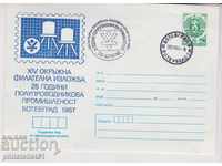 Postage envelope bearing the mark 5th 1987 SURPLUSERS 2353