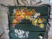 Shawl, headscarf, hand painted on silk / batik / 100x100 cm
