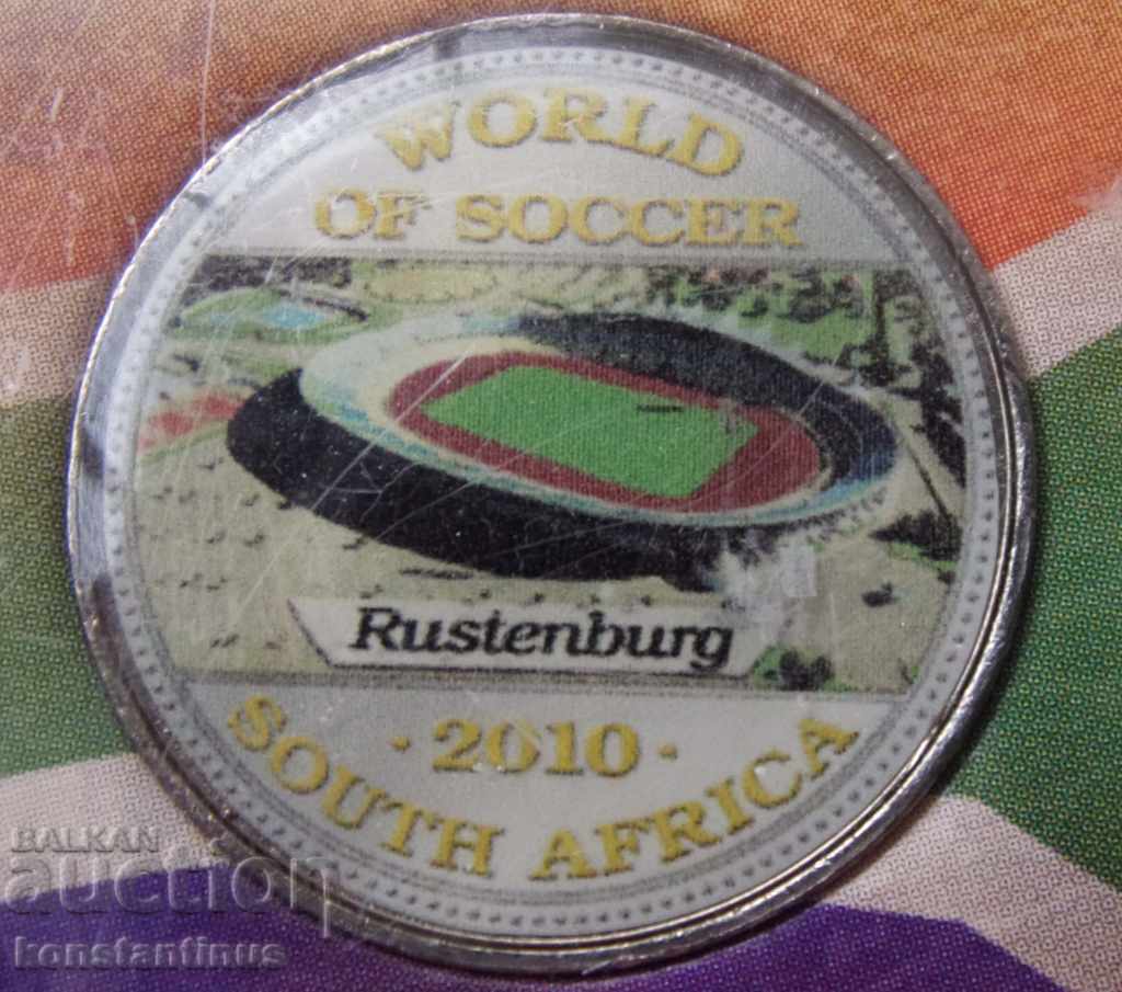 Africa de Sud 5 Rand 2010 + medalie de aur UNC Rare cu preț € 10.23 | 20.01 BGN