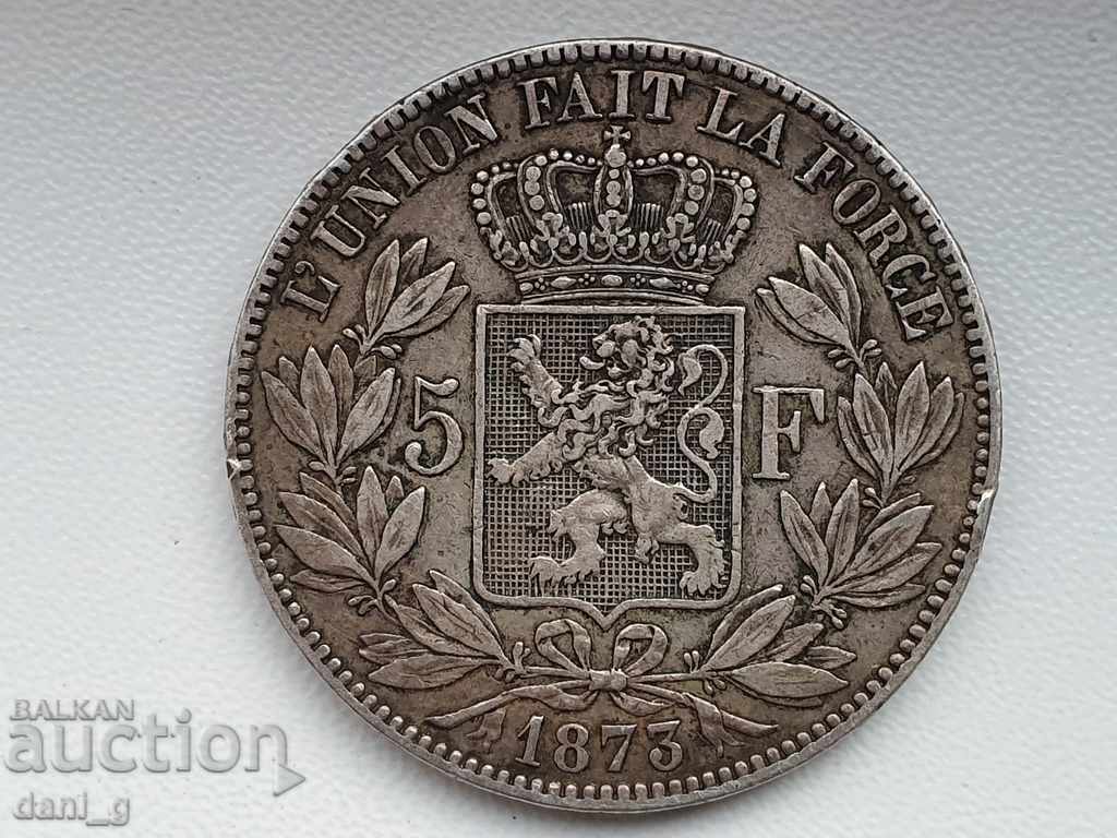 5 fr Βέλγιο 1873