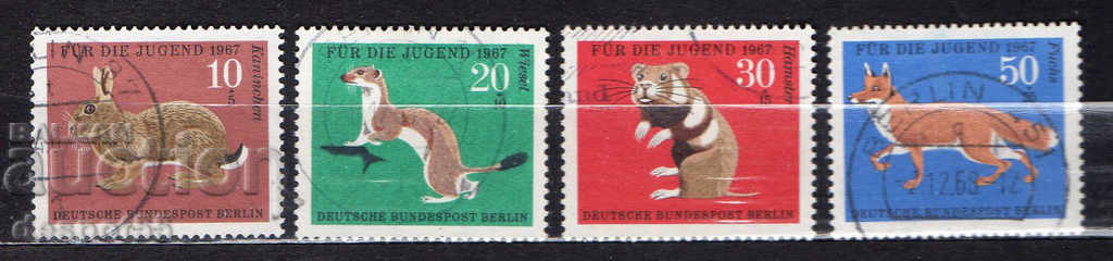 1967. Berlin. Animals with fur.
