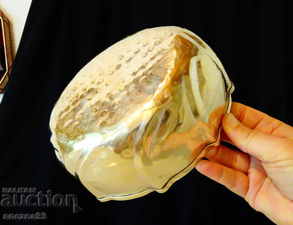 Bronze fruit bowl, salad bowl, beautiful forged relief - 5 Bronze fruit bowl, salad bowl, beautiful forged relief - 5