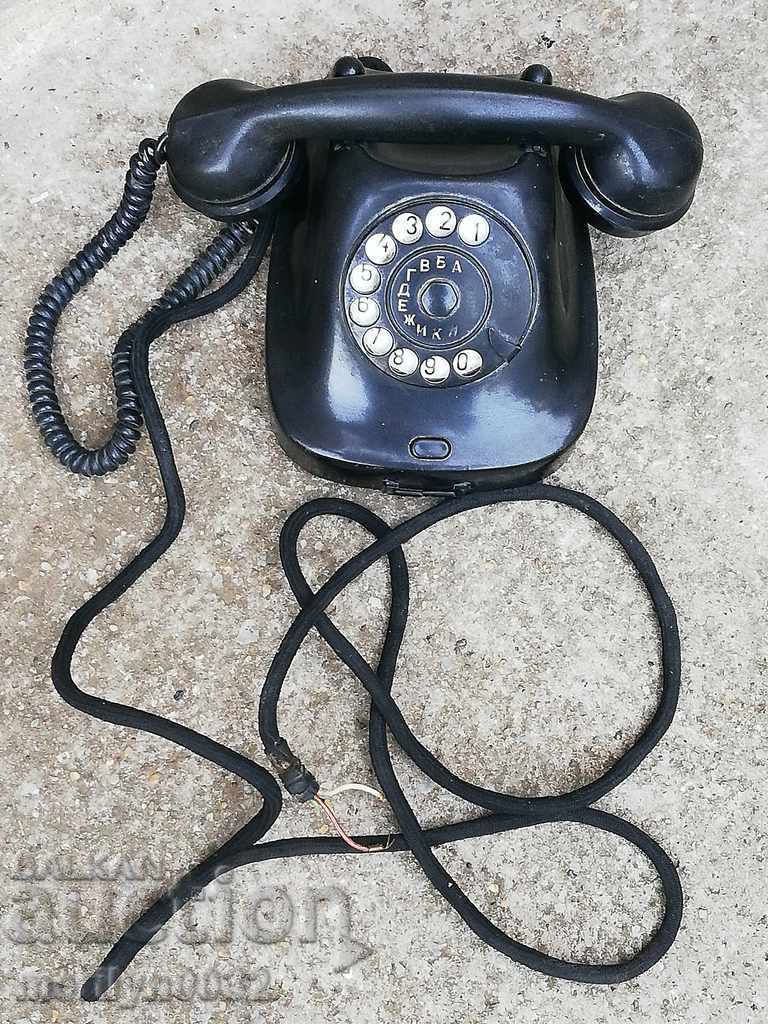 Телефонен апарат български телефон бакелит НРБ