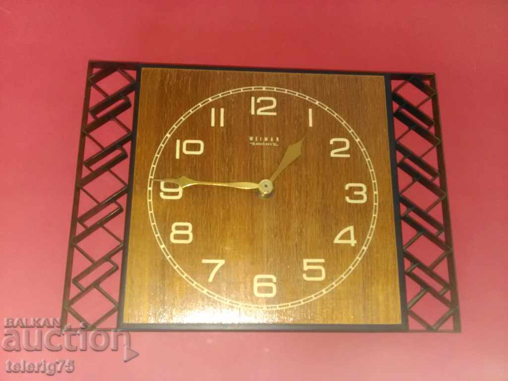 Γερμανικό παλιό ρετρό ρολόι τοίχου 'WEIMAR'-26 / 19cm