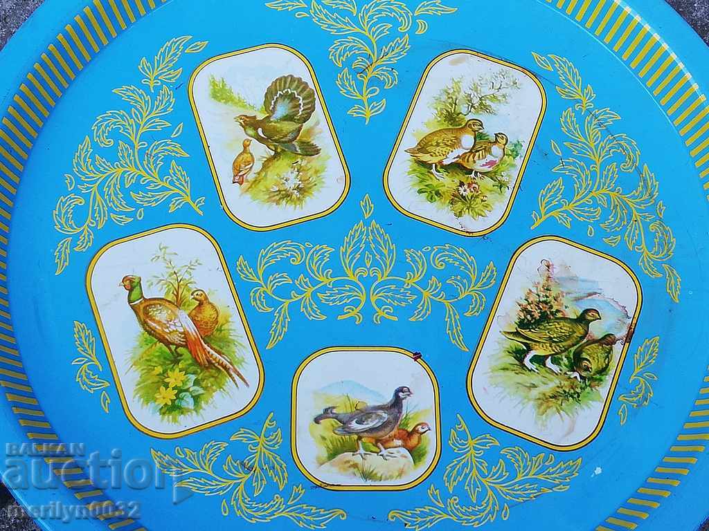 Auction Old metal tray tray, plateau Auction Old metal tray tray, plateau