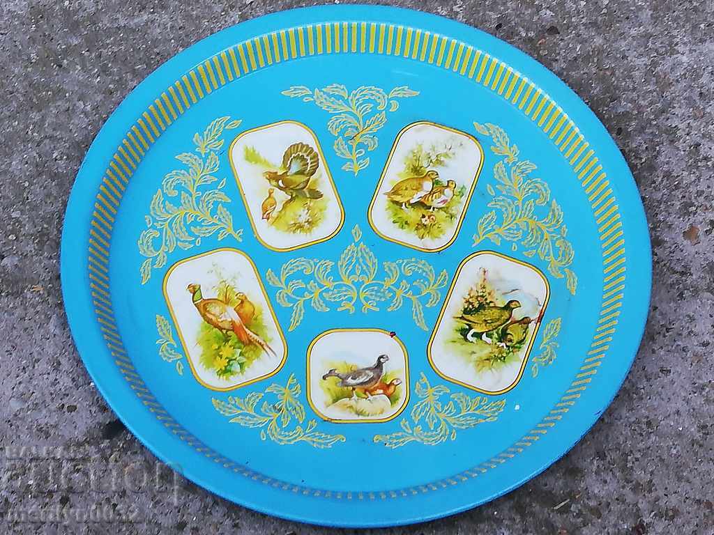 Old metal tray tray, plateau - 6 Old metal tray tray, plateau - 6