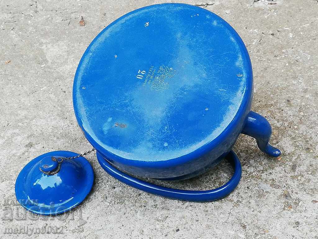 Enamelled Teapot Yugoslavia 1949 year old court with enamel - 5 Enamelled Teapot Yugoslavia 1949 year old court with enamel - 5