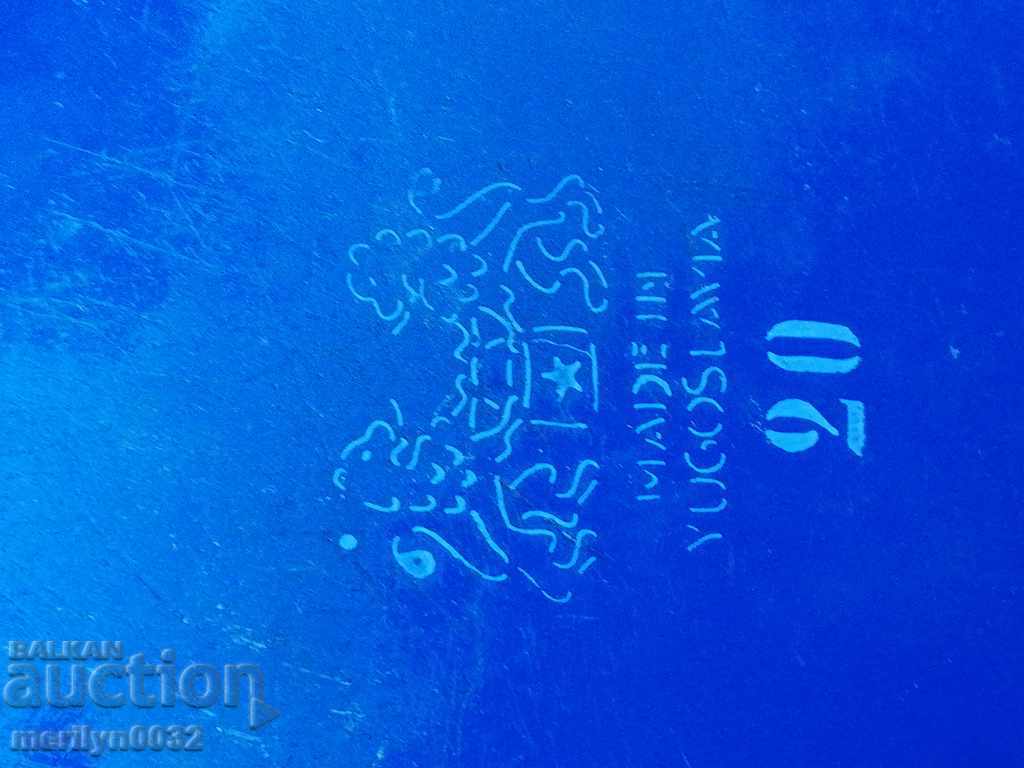 Enamelled Teapot Yugoslavia 1949 year old court with enamel - 6 Enamelled Teapot Yugoslavia 1949 year old court with enamel - 6