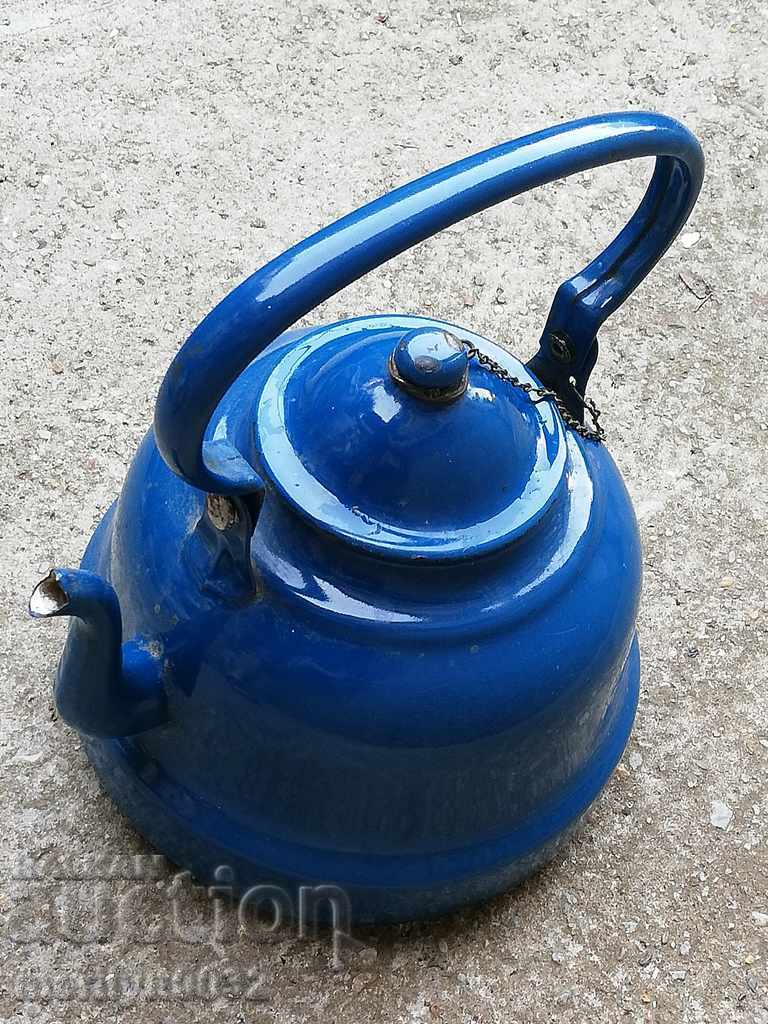 Enamelled Teapot Yugoslavia 1949 year old court with enamel - 7 Enamelled Teapot Yugoslavia 1949 year old court with enamel - 7