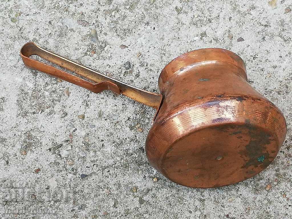 Old tinned copper cezve, coffee pot, copper, copper vessel - 6 Old tinned copper cezve, coffee pot, copper, copper vessel - 6