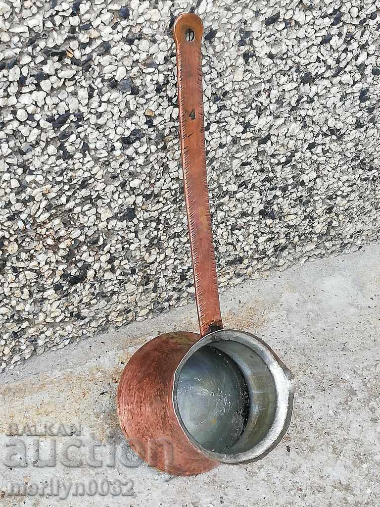 Παλιά χαλκού κονσερβοποιημένα κατσαρόλα, μπρίκι, χαλκό, σκάφος χαλκού με τιμή 49.00 BGN | € 25.05 Παλιά χαλκού κονσερβοποιημένα κατσαρόλα, μπρίκι, χαλκό, σκάφος χαλκού με τιμή 49.00 BGN | € 25.05