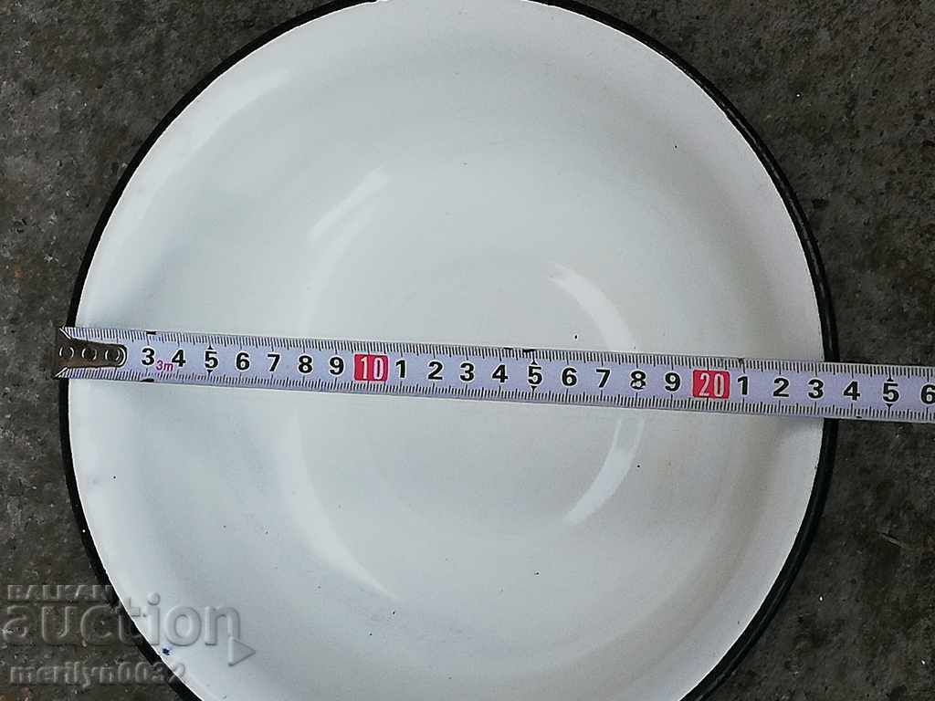 Enameled basin basin vessel with enamel from the USSR bowl - 5 Enameled basin basin vessel with enamel from the USSR bowl - 5