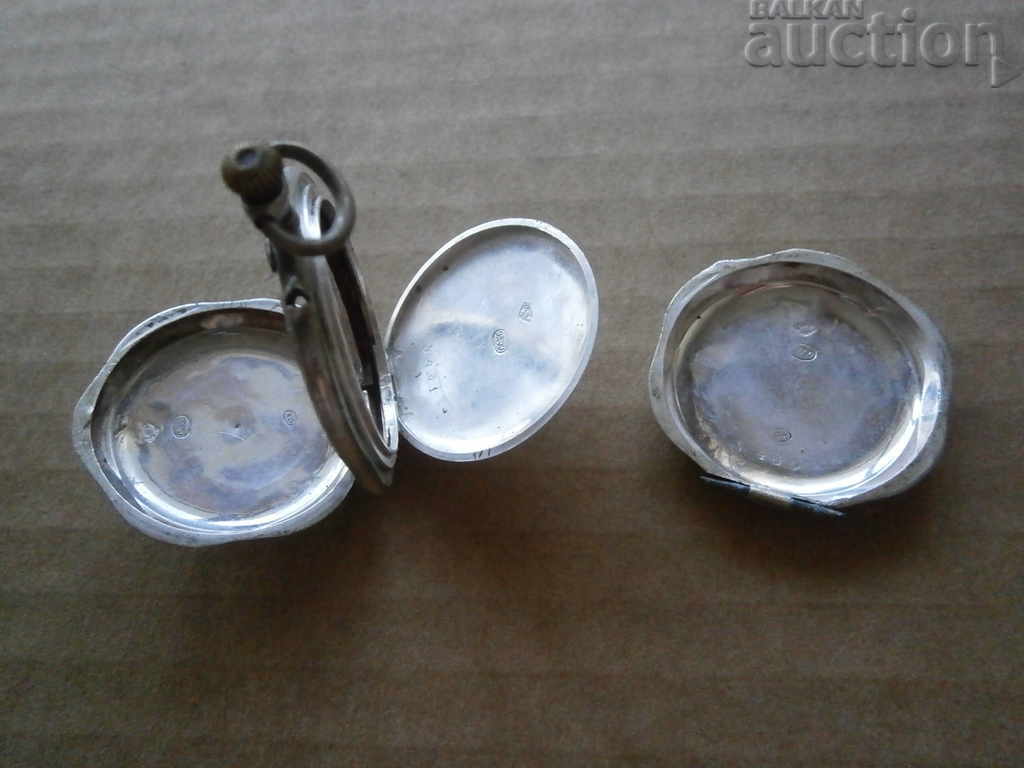 engraved silver pocket watch pockets - 5