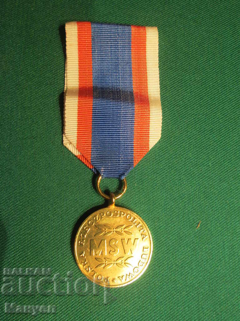 Auction Old Polish military (police) medal.RRRRRRRRRR Auction Old Polish military (police) medal.RRRRRRRRRR