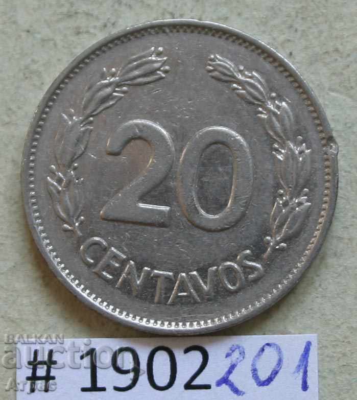 20 cents 1972 Ecuador