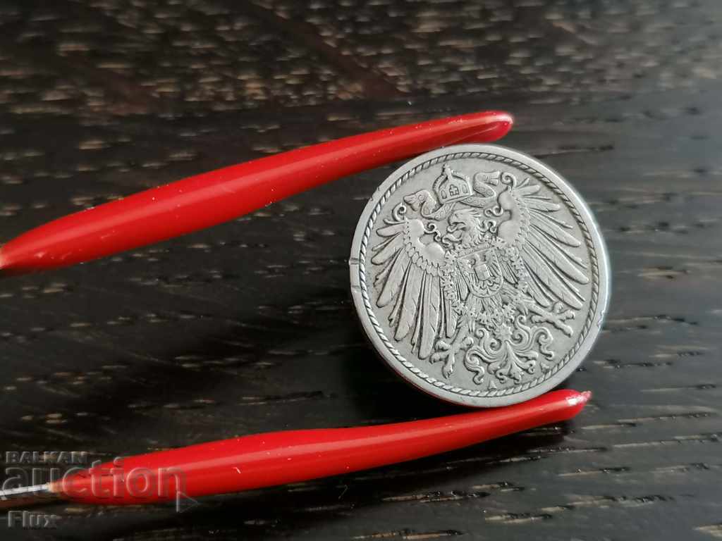 Reich monede - Germania - 5 pfenigi | 1913. Serie A cu preț 4.25 BGN | € 2.17