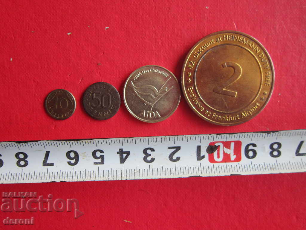 Παλαιό γερμανικό παιχνίδι πολύ παλιά νομίσματα
