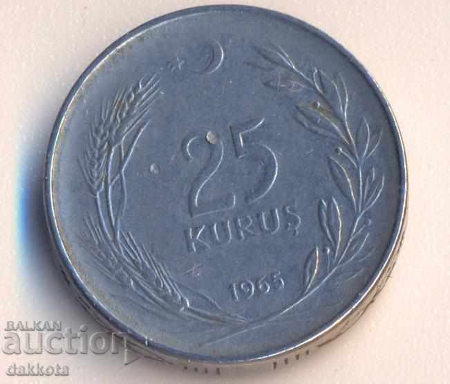 Турция 25 куруш 1965 година