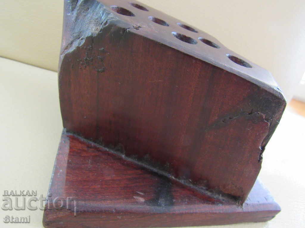 Teak desk pen stand from Zimbabwe - 7 Teak desk pen stand from Zimbabwe - 7