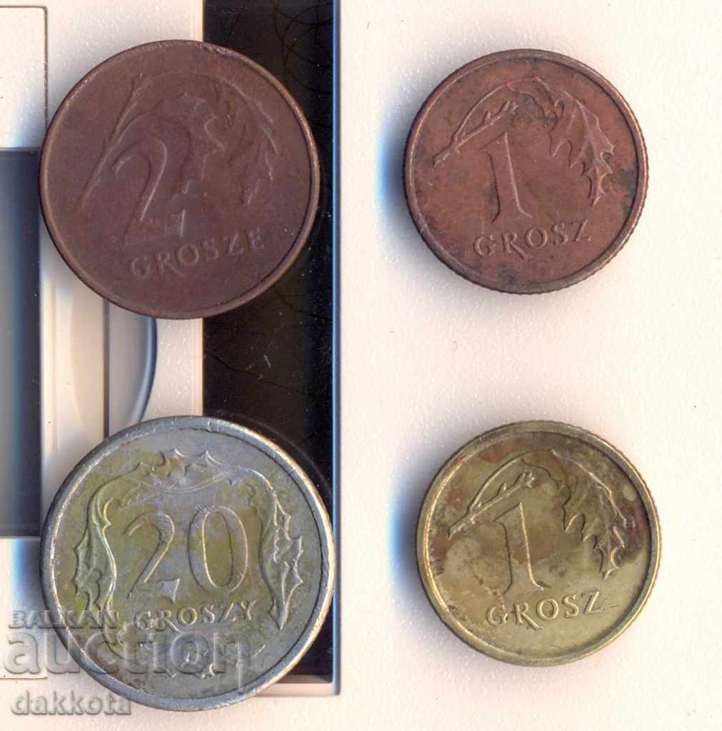 Polonia Lot de 4 monede