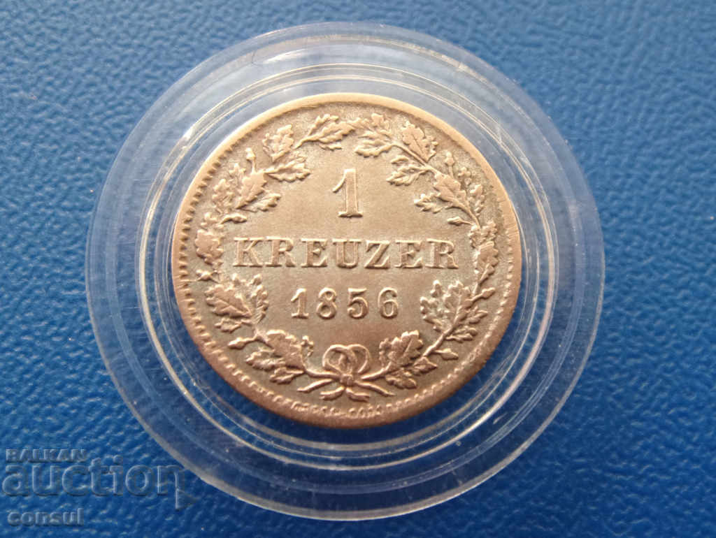 Württemberg 1 Kreuzer 1856 Rare