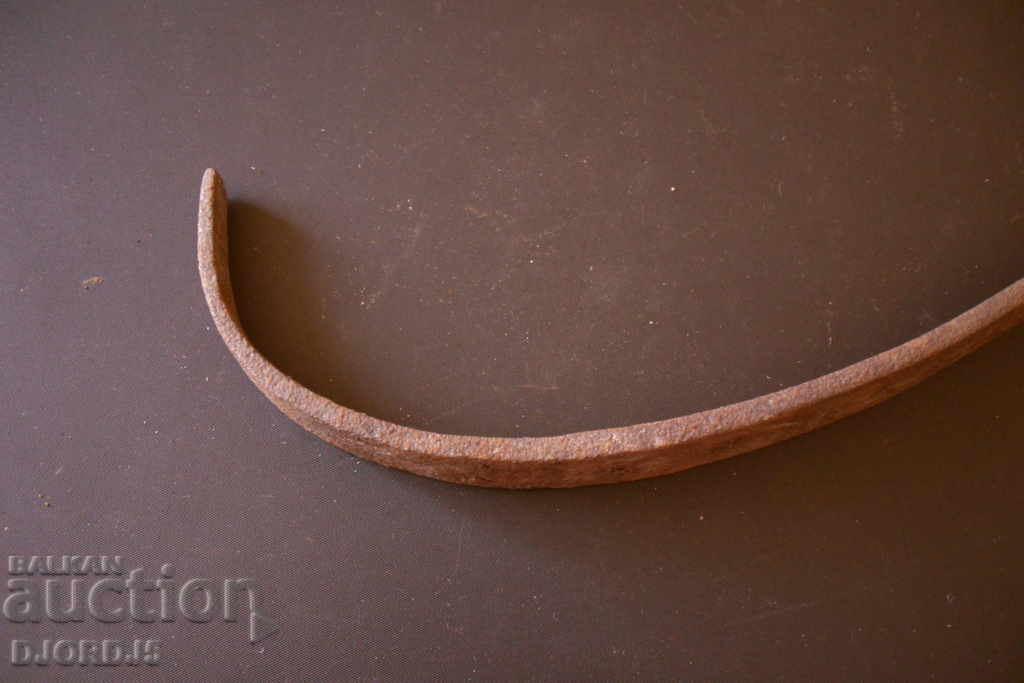 Auction Old handle of a copper pan Auction Old handle of a copper pan