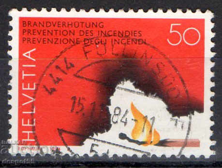 1984. Elveția. Prevenirea incendiilor.