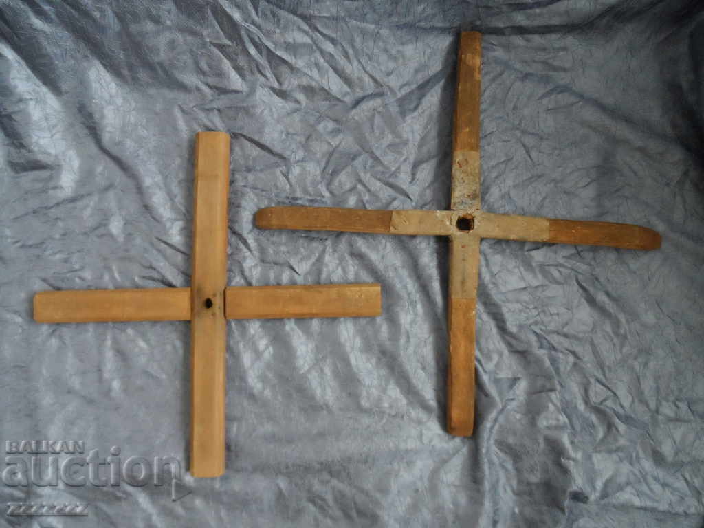 wooden crosses