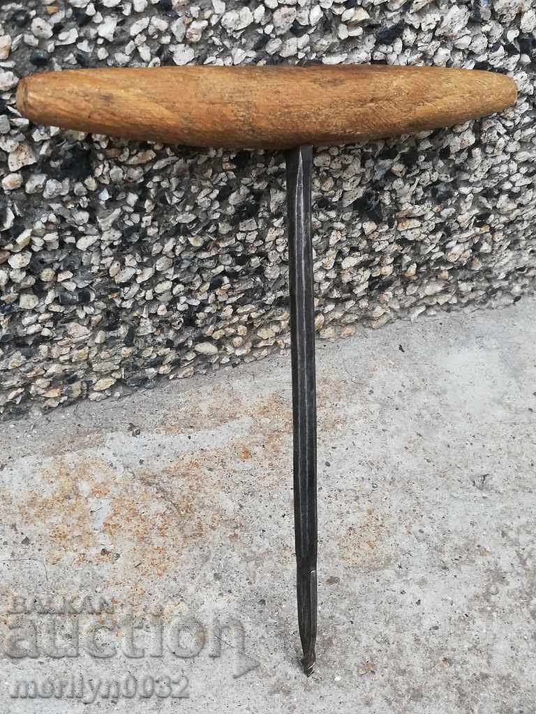 Ancient crutch, burgundy, screwdriver, wrought iron with price 34.00 BGN | € 17.38 Ancient crutch, burgundy, screwdriver, wrought iron with price 34.00 BGN | € 17.38