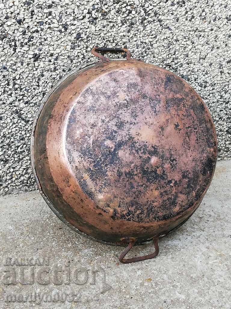 Old copper tray for chandelier copper copper pot with price 69.00 BGN | € 35.28 Old copper tray for chandelier copper copper pot with price 69.00 BGN | € 35.28