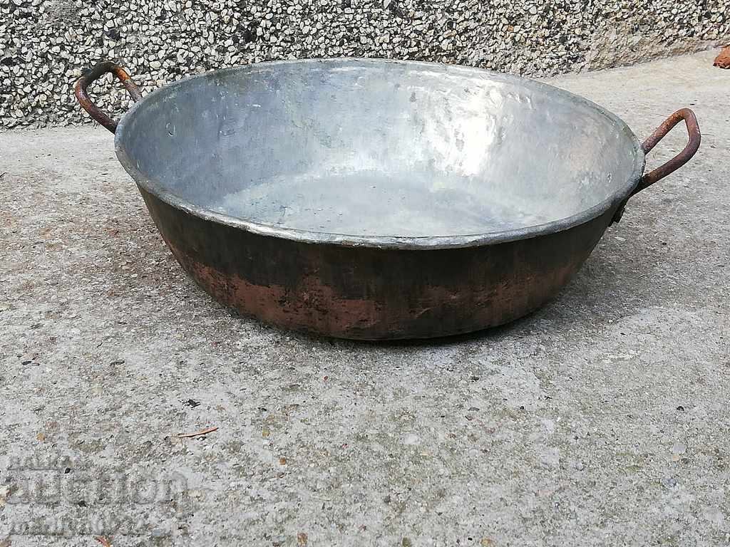 Old copper tray for chandelier copper copper pot - 6 Old copper tray for chandelier copper copper pot - 6