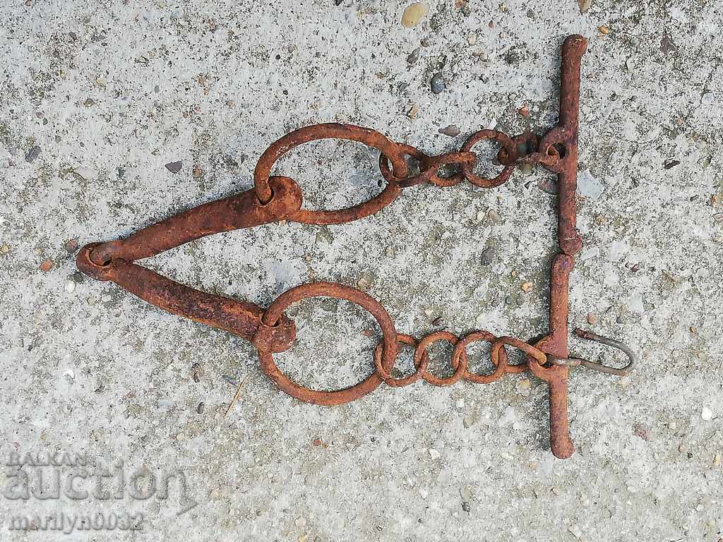 Old forged bridle, wrought iron, harness - 7 Old forged bridle, wrought iron, harness - 7