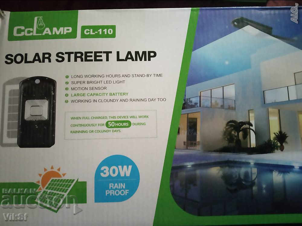 Delivery of 30W solar lamp with pir motion sensor / STREET / Delivery of 30W solar lamp with pir motion sensor / STREET /
