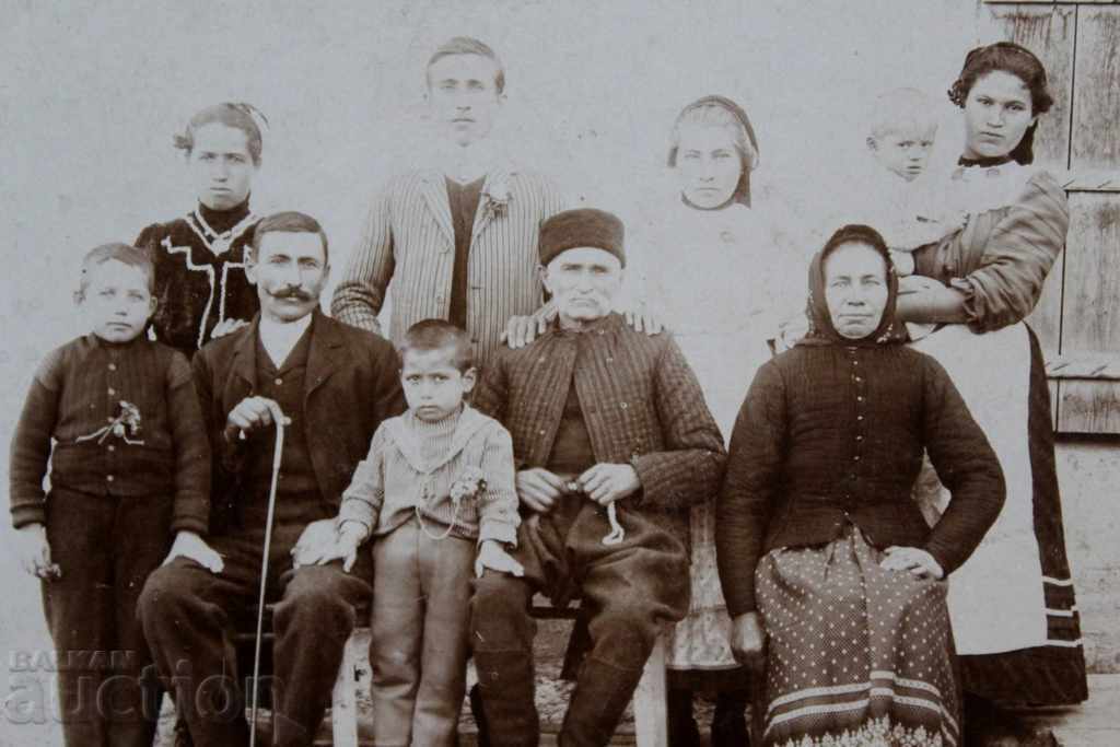 1913 OLD PHOTO CARDBOARD PHOTO KINGDOM BULGARIA INSCRIPTIONS
