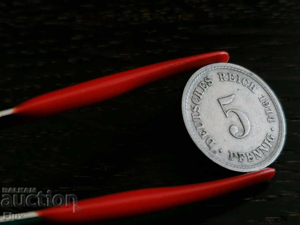 Reich Coin - Germany - 5 Phenicia 1914; series A with price 3.75 BGN | € 1.92 Reich Coin - Germany - 5 Phenicia 1914; series A with price 3.75 BGN | € 1.92