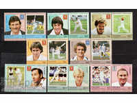 1984. Union Island. Cricketers.
