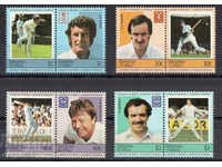 1984. Nanumea - Tuvalu. Famous cricketers.