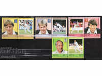 1984. Nevis. Cricketers celebri.