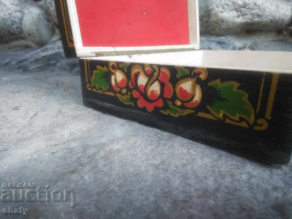 Old box with copper fittings. - 5 Old box with copper fittings. - 5