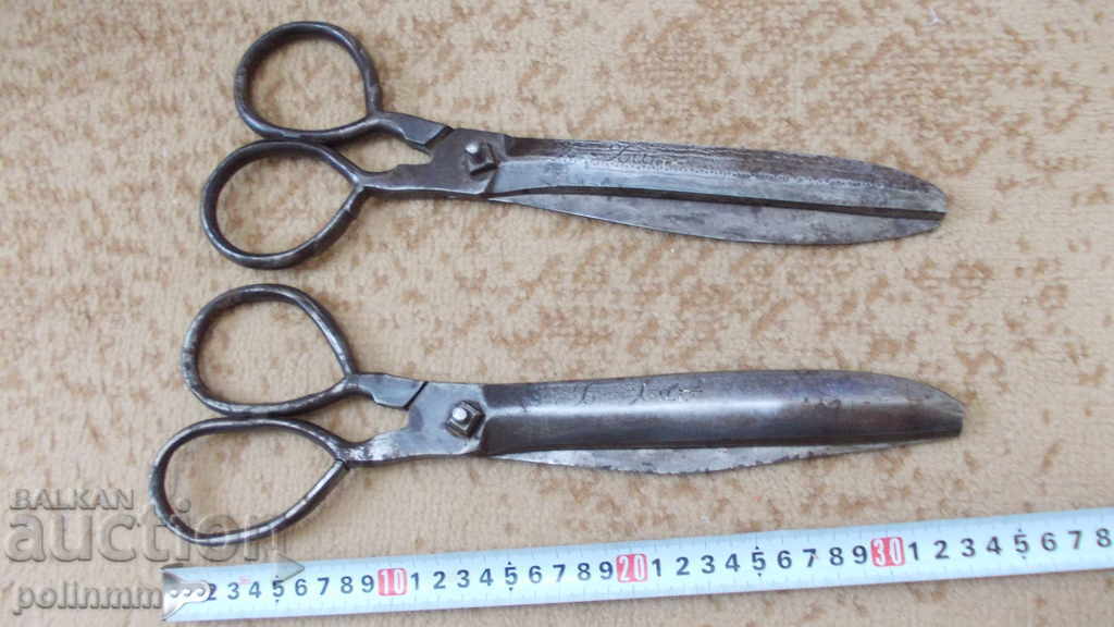 Чифт абаджийски ножици 1894г. и 1896г.