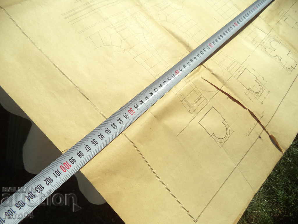 Auction TUSCAN ORDER - OLD ARCHITECTURAL DIAGRAM / DRAWING Auction TUSCAN ORDER - OLD ARCHITECTURAL DIAGRAM / DRAWING