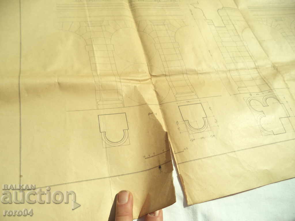 TUSCAN ORDER - OLD ARCHITECTURAL DIAGRAM / DRAWING - 6 TUSCAN ORDER - OLD ARCHITECTURAL DIAGRAM / DRAWING - 6